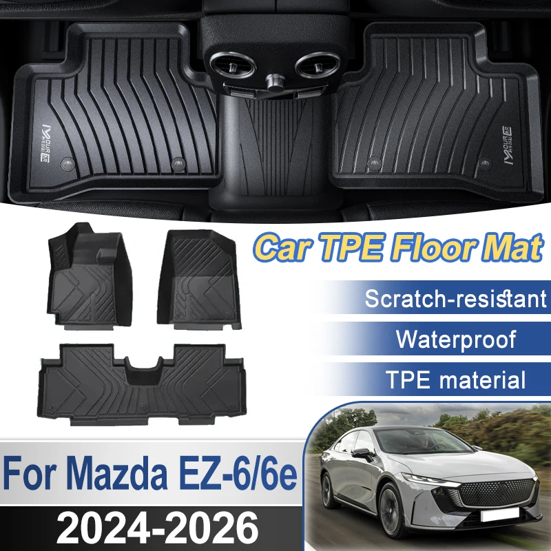 For Mazda 6e EZ-6 Accessories 2024 2025 2026 Car TPE Floor Mat