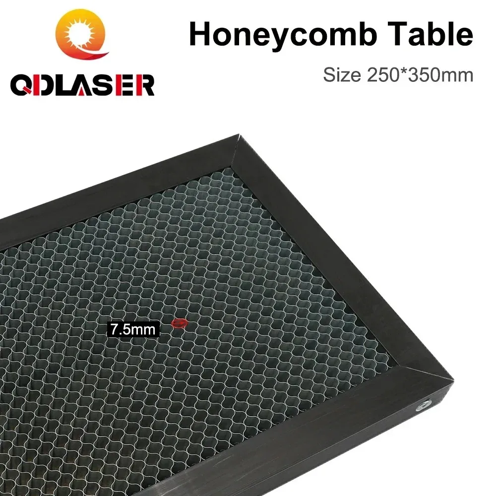 qdlaser-250x350mm-ハニカム作業台プレートプラットフォーム、co2レーザー彫刻切断機部品用カスタムサイズ
