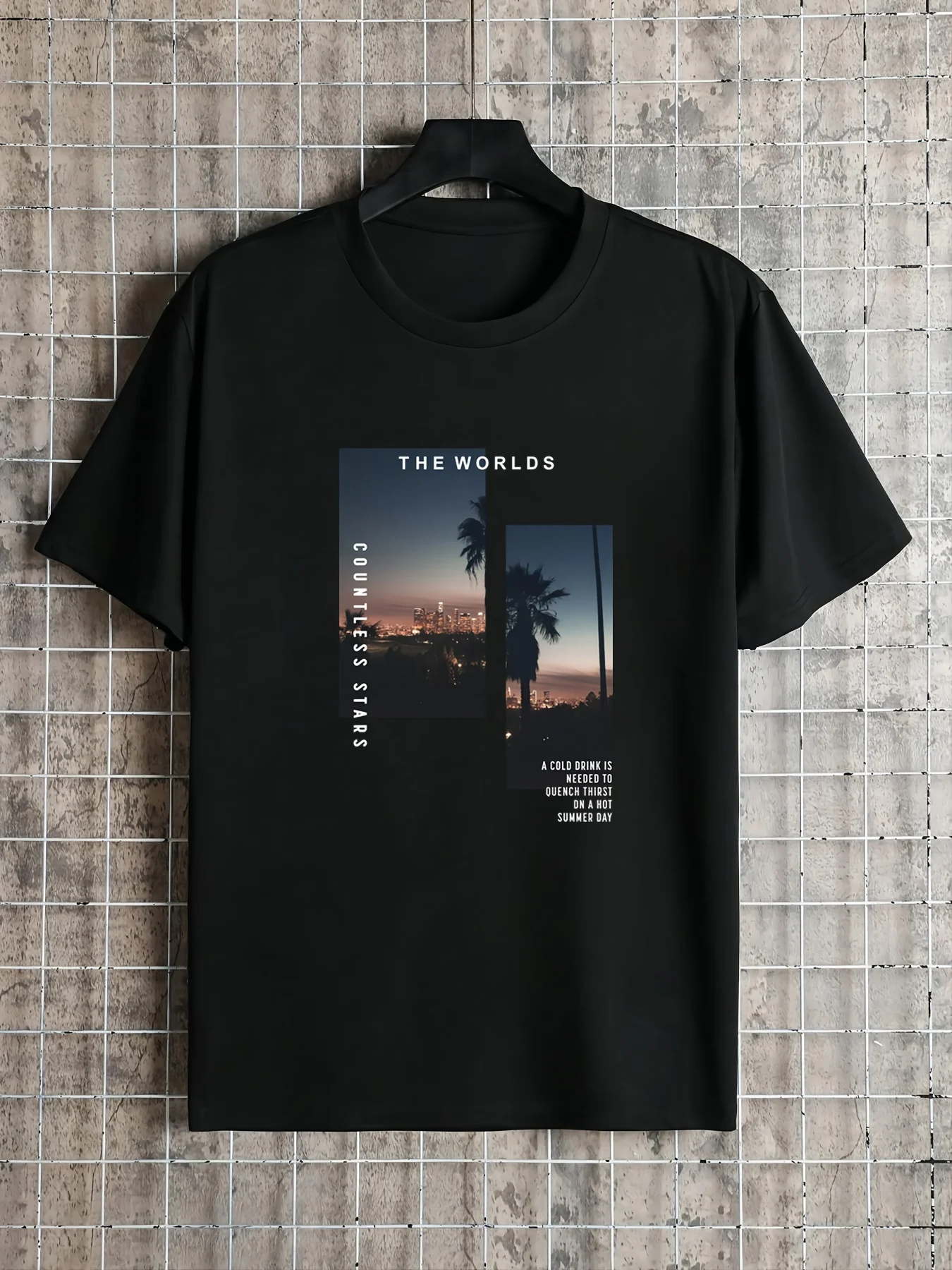 

Fashionable men's comfortable cotton t-shirt men's summer outdoor casual clothing