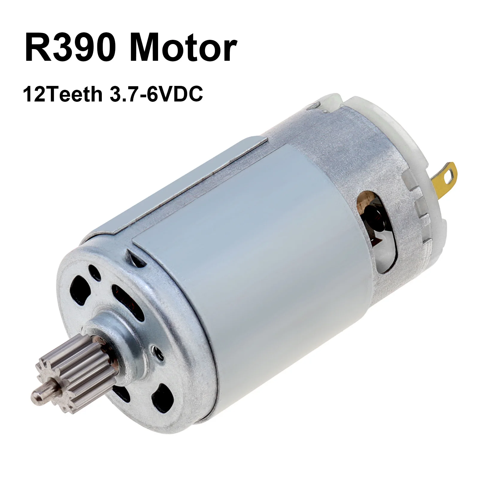 

RS 390 DC Motor 3500RPM 12 Teeth 3.7V High Speed Large Torque RS390 Mini Motor for Electric Brush Small Home Appliances