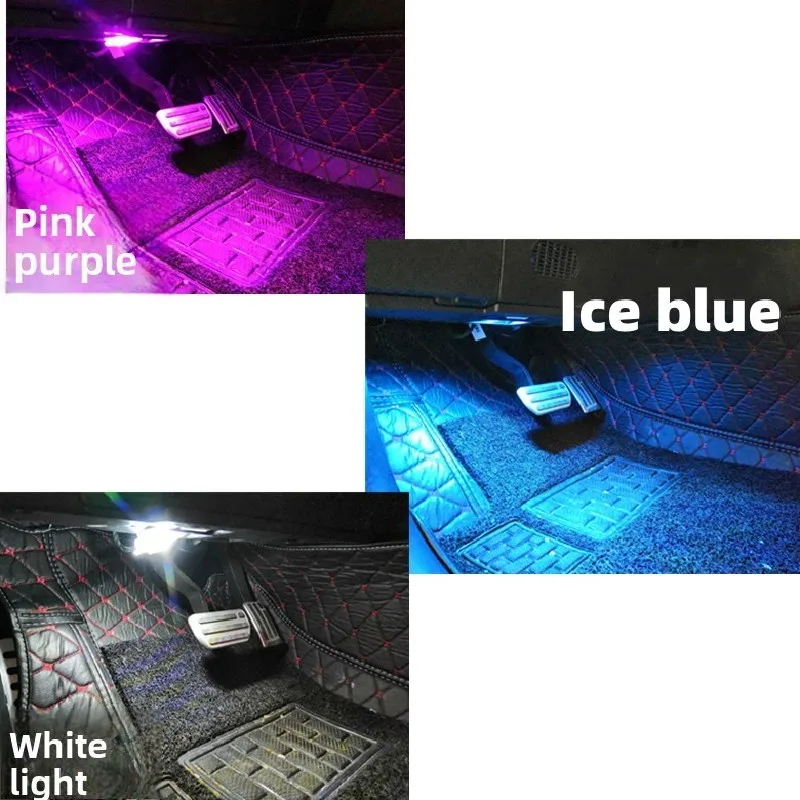 

For Audi A1 A3 A4 A5 A6 A7 A8 Car Footwell Lights Ultra-bright LED Lamps Ambient Atmosphere Neon Lamp Bulbs Interior Accessories