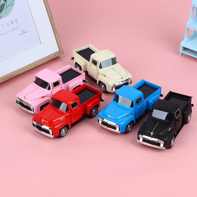 Classic Pickup Car 1/32 Model Simulation Alloy Diecasts Pull Back For Boy Kids Collection