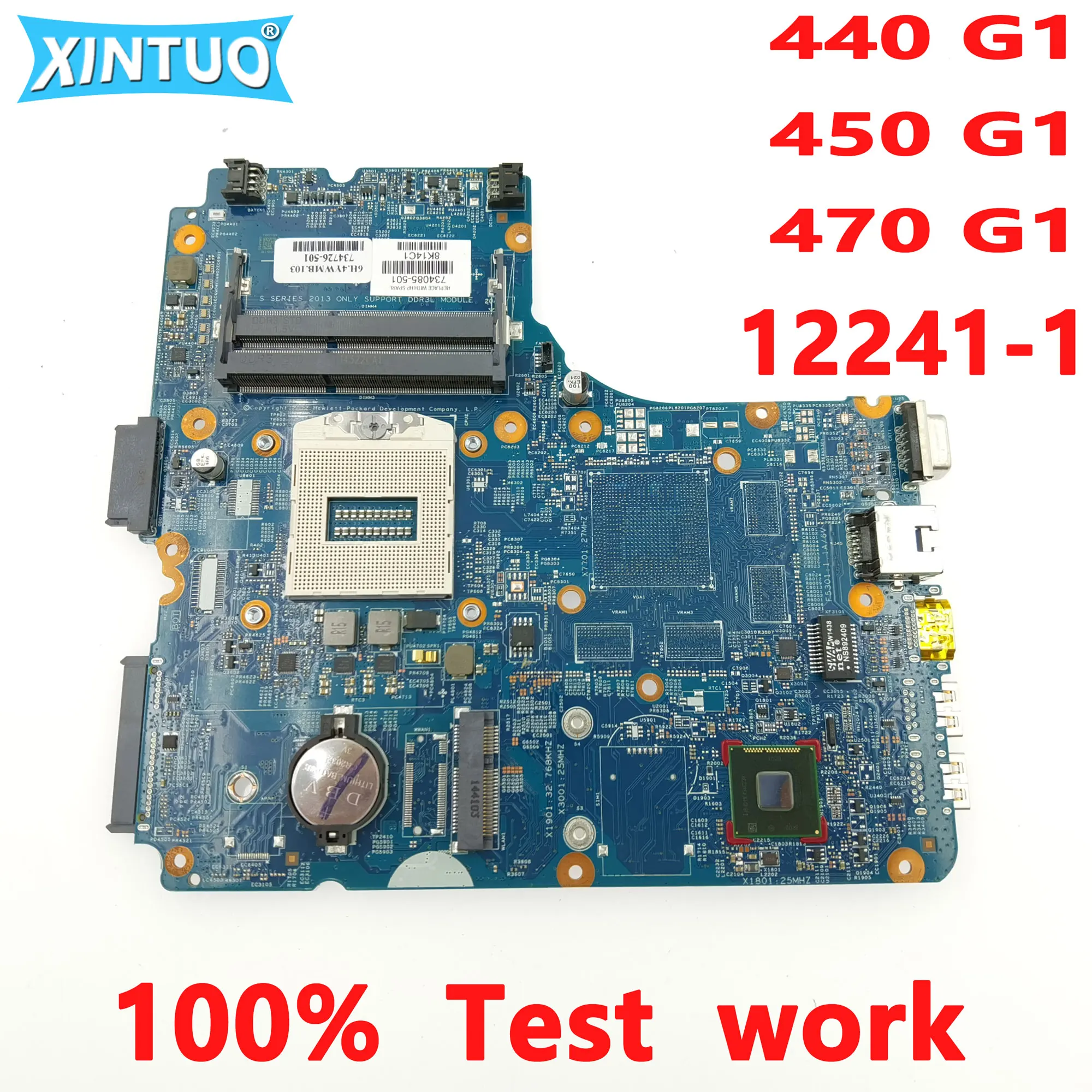 

12241-1 for HP Probook 440 G1 450 G1 470 G1 laptop motherboard 734085-601 734726-001 734087-001 48.4YW03.011 SR17D DDR3 Tested