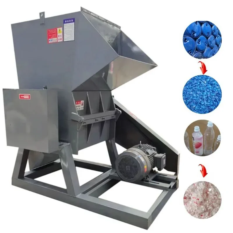 Bag Crushing Grinding Crusher Double Shaft Waste Tire Rubber Plastic Metal Scraps Shredder Cutting Machine