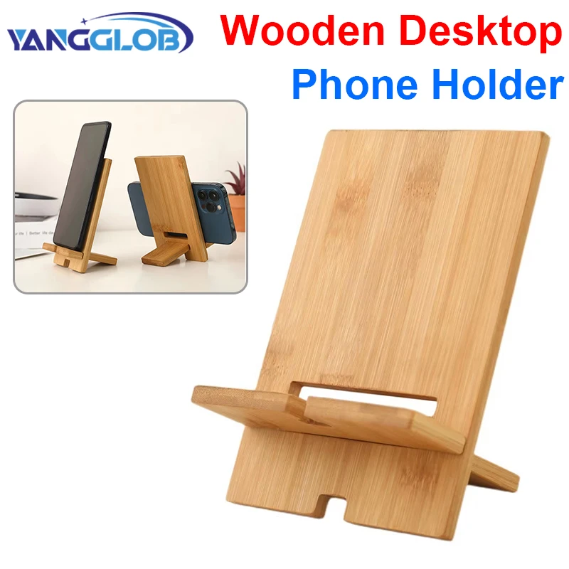 Support de téléphone de bureau en bois Support de téléphone paresseux Support de charge pour Smartphone Support de téléphone paresseux Support de téléphone portable Support de tablette
