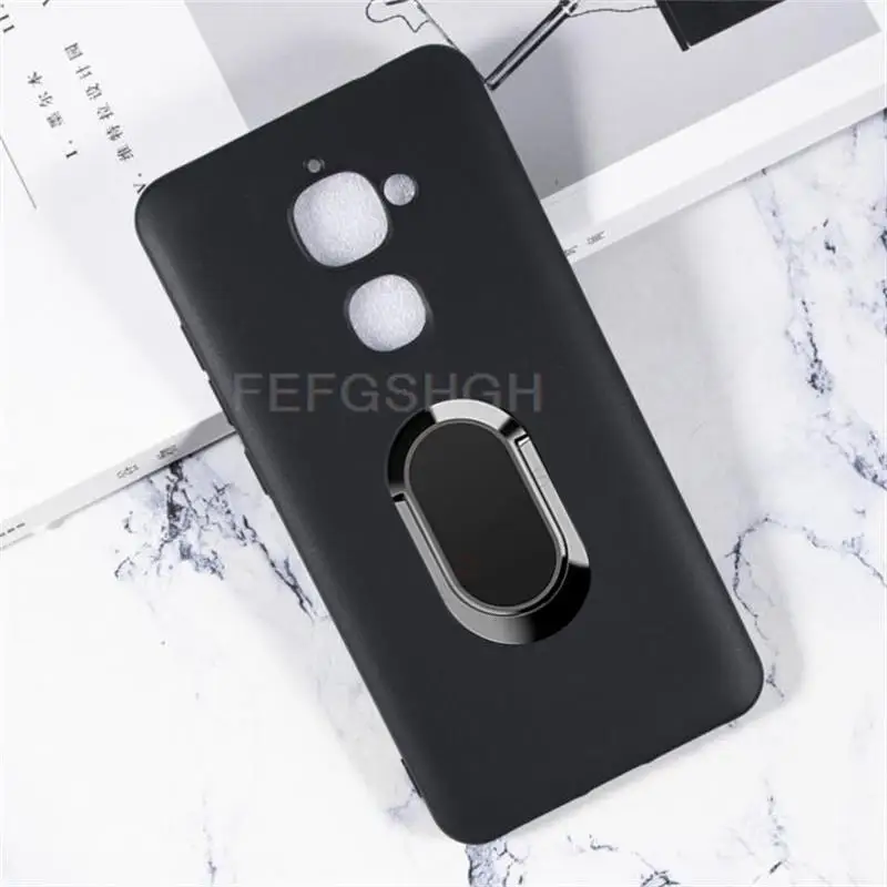 For LeTV LeEco X520 X527 X528 X529 X620 X625 Le 2 Pro Back Ring Holder Bracket Phone Case Smartphone TPU Soft Silicone Cover