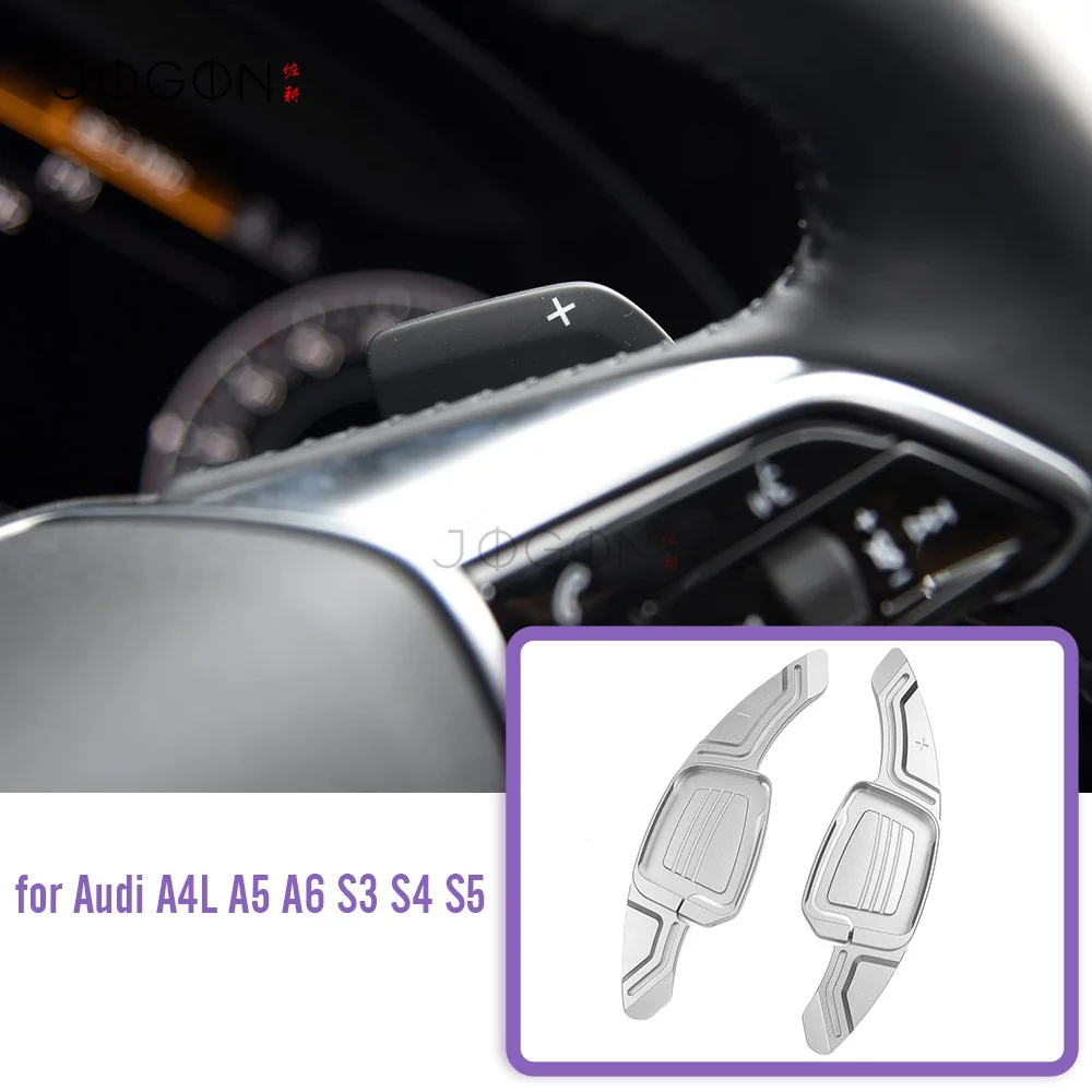 

For Audi A4L A5 A6 S3 S4 S5 2017-19 Q7 TT TTS S4 Q2 2016+ Q5L 2018 S3 S5 2019 Luminous Alloy Steering Wheel Paddle Shifter