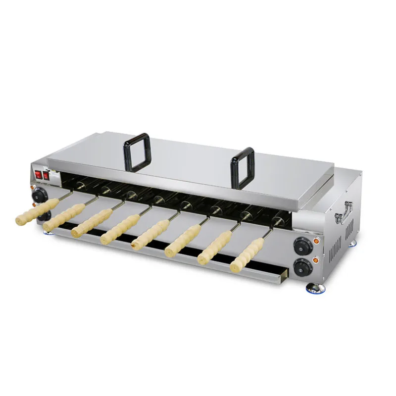 Máquina de cozimento de rolo de pão de chaminé de aço inoxidável 110V 220V simples e fácil de operar