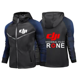 Dji Professional Pilot Drone Print Mens Racing Suit Jacket Personality Gradient Waterproof Rain Coat Comfortable Motorbike Tops