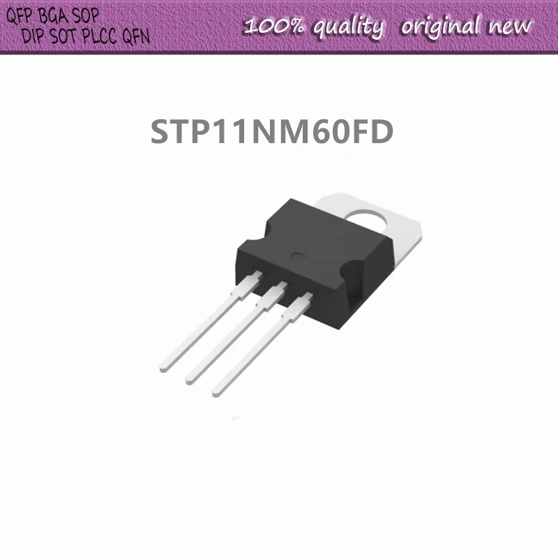 10Pcs/Lot STP11NM60FD STP11NM60 TO-220