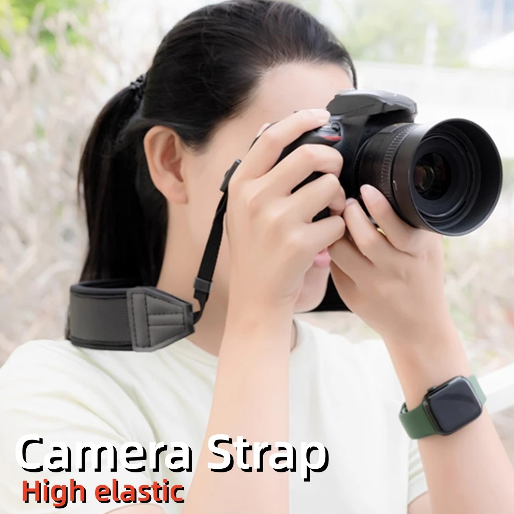 Adjustable Camera Neck Strap Shoulder Sling for Canon 6D R8 R10 Sony A7M4 Nikon D810 Fuji Panasonic SLR Mirrorless Accessories