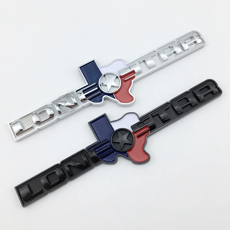 Car Stickers 1pcs 3D ABS TEXAS EDITION Lone Star EMBLEM BADGE for CHEVY SILVERADO GMC SIERRA TRUNK STICKER DECAL