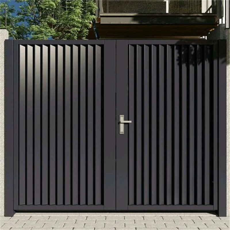 

Дверь с жалюзи для двора из алюминиевого сплава, дверь для уличной виллы, одинарный, двойной, открытый двор, деревенский сад, электрические раздвижные