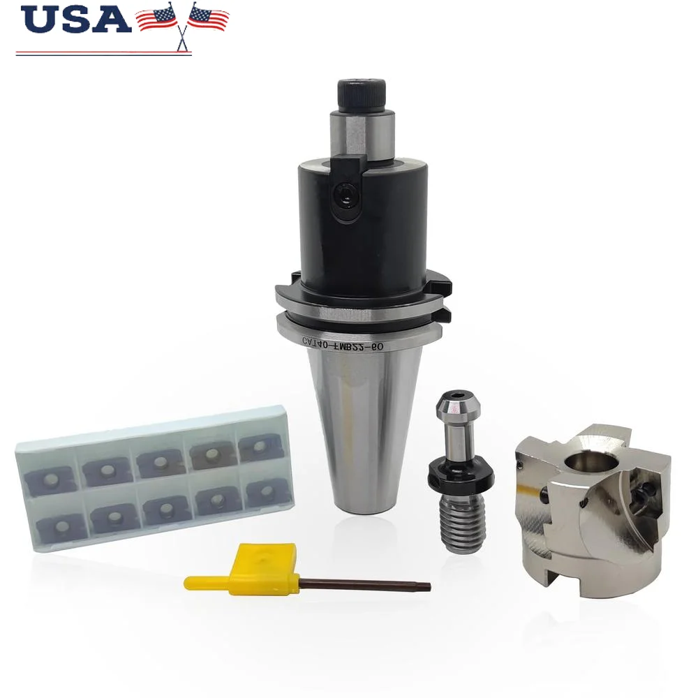 CAT40-FMB22-60 As met 400R-50-22-4T Gezichtsfreesset APMT1604 Wisselplaten Inclusief wolfraamcarbide sleutel