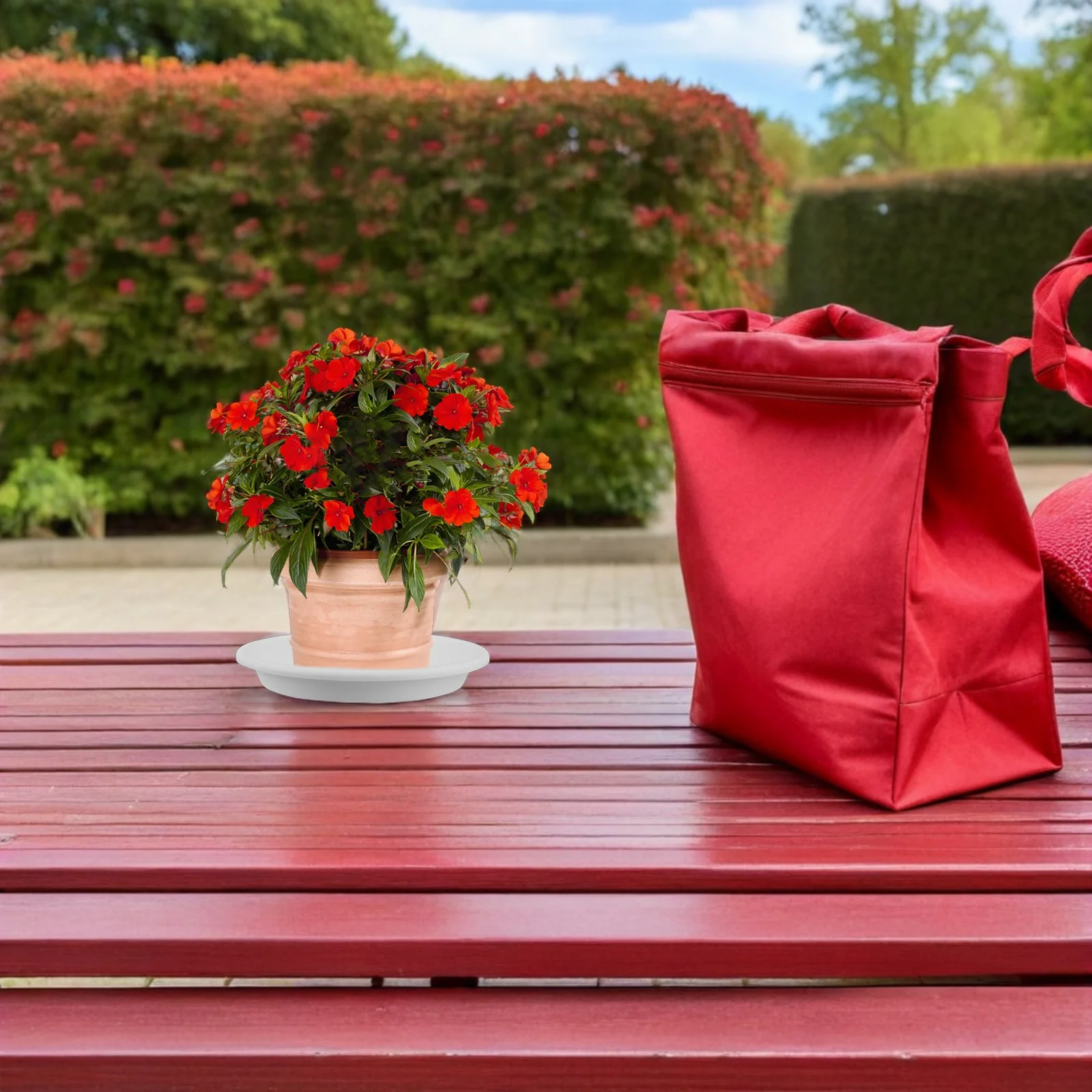 

10pcs Resin Plant Saucer Round Pot Tray For Indoor Outdoor Flower Pots Water Drainage Drip Tray Succulent Bonsai Decor