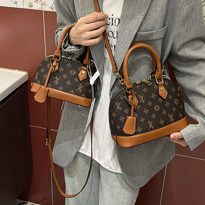 Umhängetasche mit Vintage-Print 2025, lässige Umhängetasche für Damen, Pendler-Tag-zu-Nacht-Tasche, minimalistische Umhängetasche, strukturiert