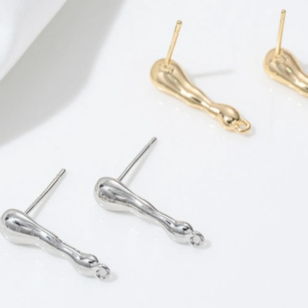 

Медь 14-каратного золота, нерегулярная капля воды из лавы с подвесным кольцом, серьги ручной работы, сделай сам, ювелирные изделия для ушей, аксессуары, материал