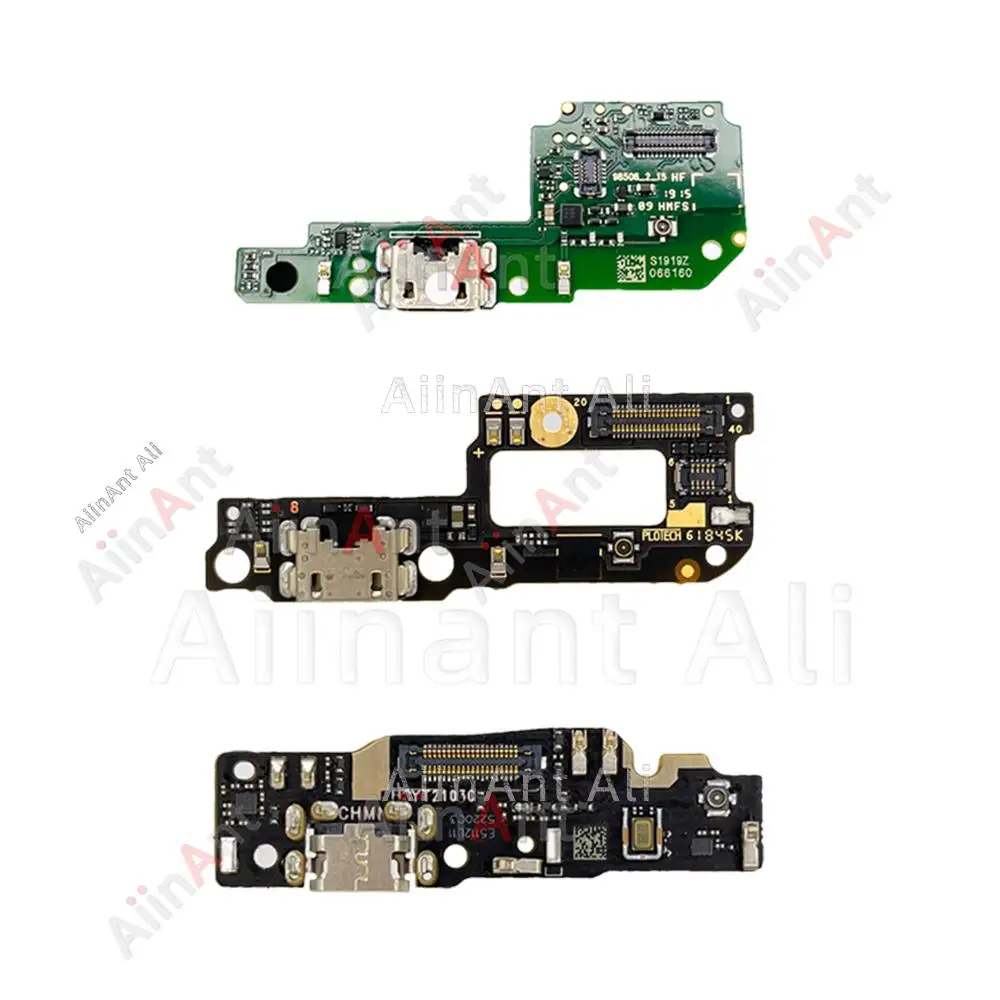 AiinAnt-Porta USB Charger Board, Dock Connector, Cabo Flex de carregamento para Xiaomi Redmi Note 6, 7, 6A, 7A, Pro Plus, Peças de telefone