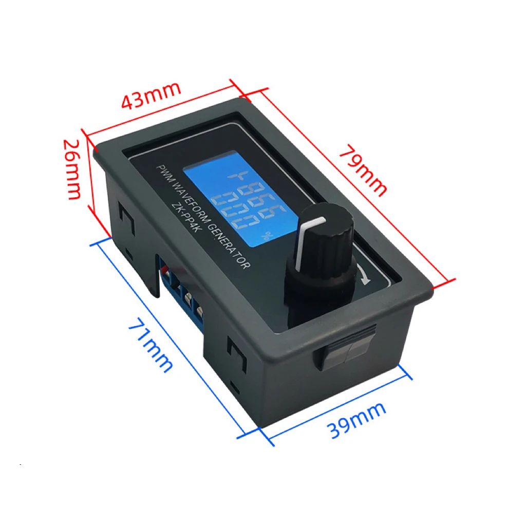 ZK-PP4K PWM pulse generator lighting LED motor speed control dimming controller slow start slow stop digital LCD