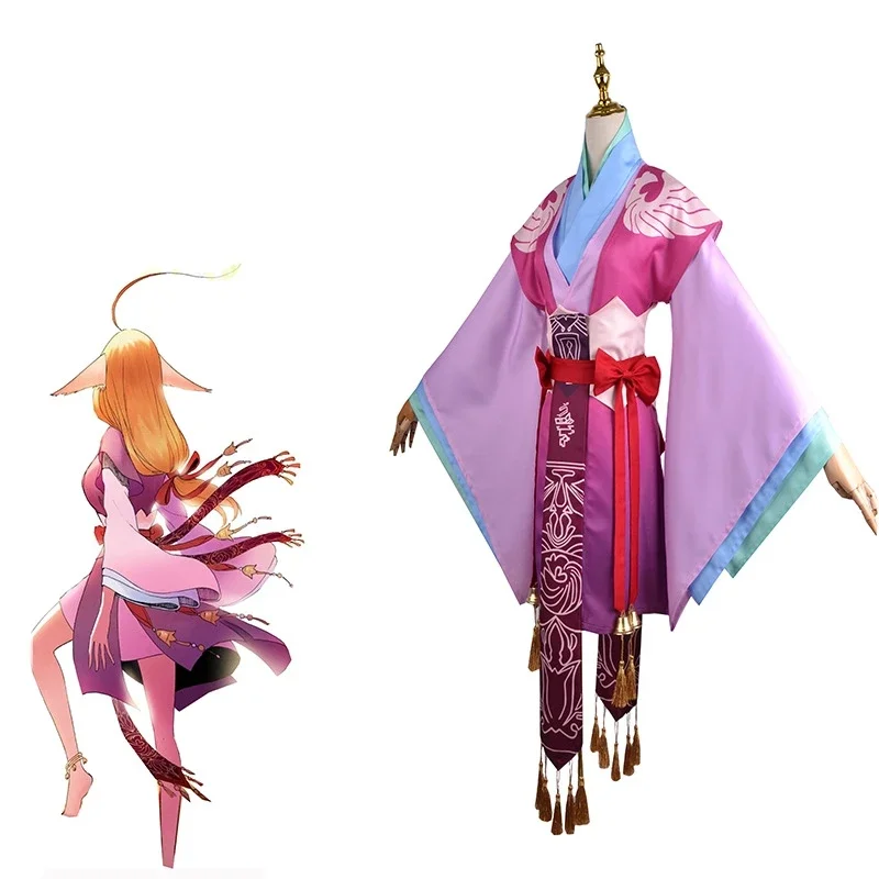 Chinese Anime Fox Demon Fox Spirit Matchmaker TU SHAN SUSU Cosplay Costume Women Carnival Party Dress Role Play Wig Suit