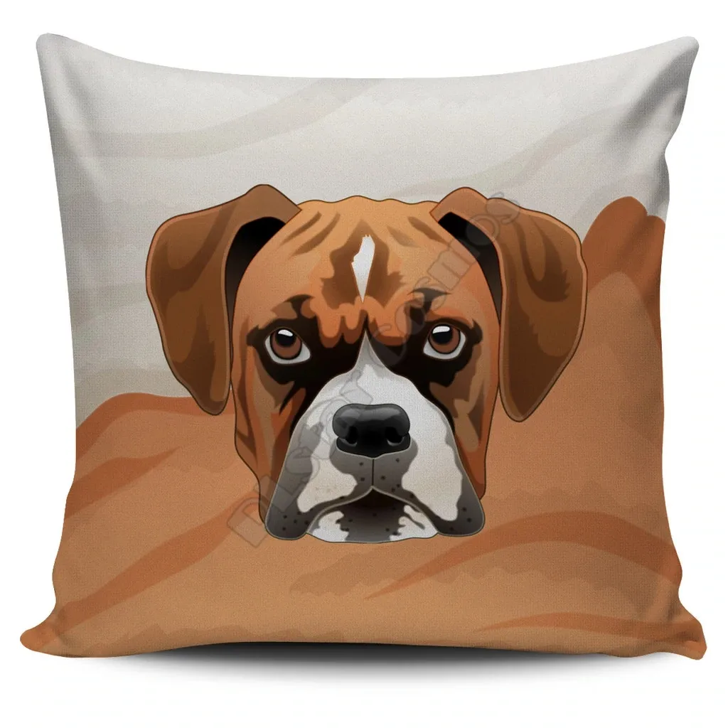 Real Boxer Pillow Cover 3D All Over Printed Pillowcases Throw Pillow Cover Home Decoration 12 Style