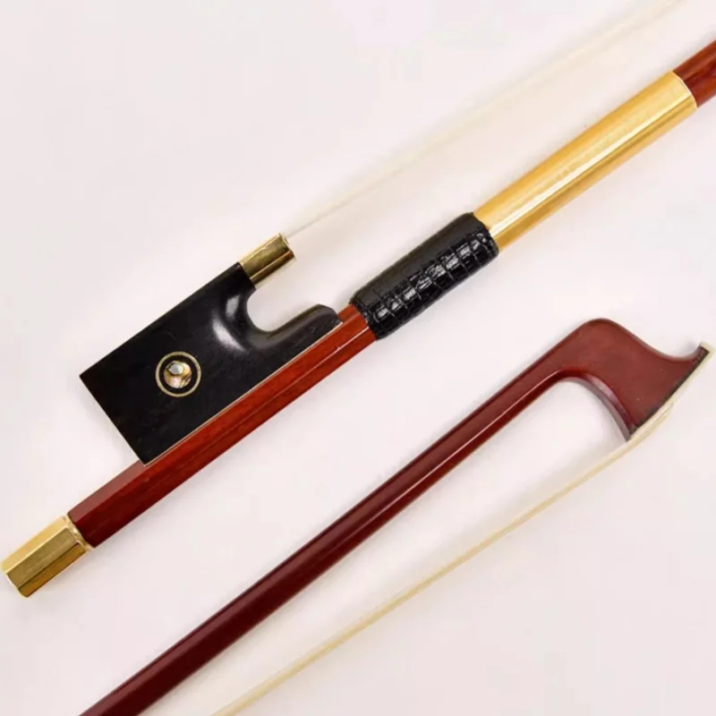

4/4 - 1/4 High Quality Professional Performance Round Violin Bow Gold Wire Ebony Accessories