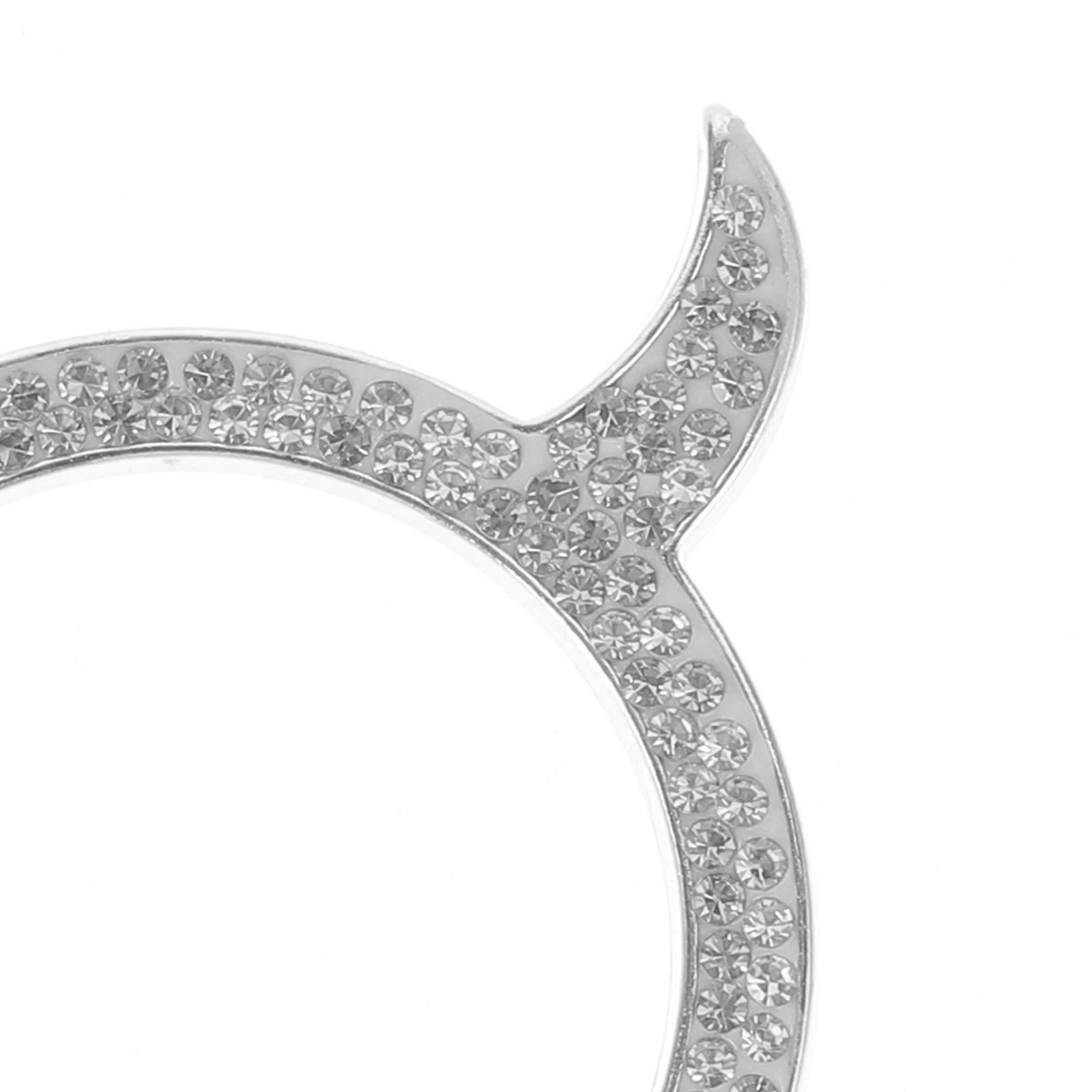 

2pcs Push Start Button Cover Alloy Rhinestone Engine Start Stop Decoration Ring Car Interior Accessories Lightweight Easy