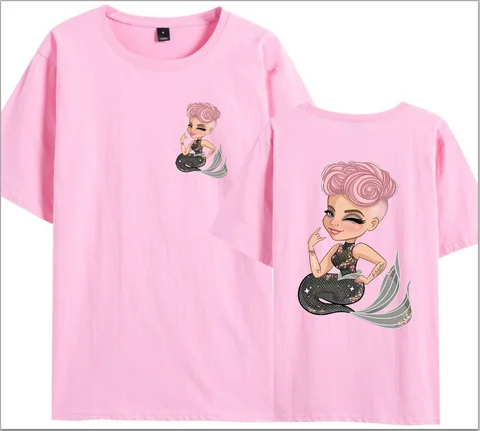 Bomull 100% Rosa Singer Summer Carnival 2024 Tour T-shirt Fan Lovers T-shirt Musikturné T-shirt Trustfall Album Konsert Topp T-shirt 10 best sales p nk-skjorta - №7