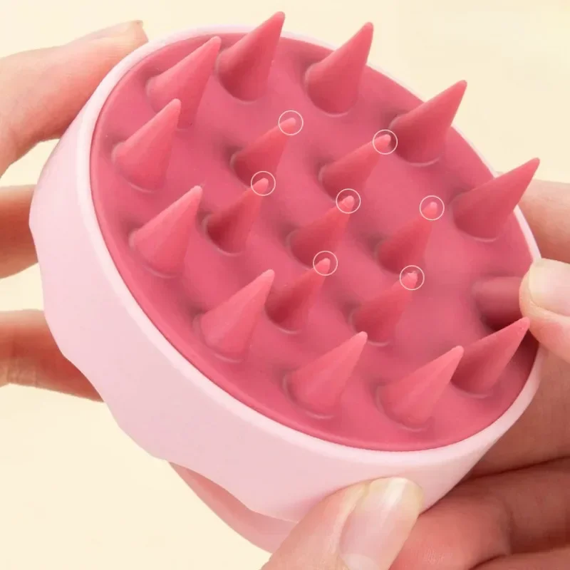 Shampoo Head Scalp Massage Brush, Soft Silicone, Skin Friendly, Hair Washing, Massager Comb, SPA, Beauty Tool, Salon