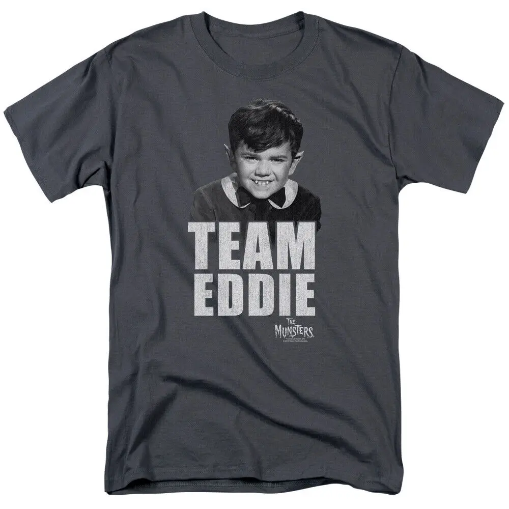 The Munsters Team Edward T Shirt Mens Licensed Classic TV Show Eddie Charcoal