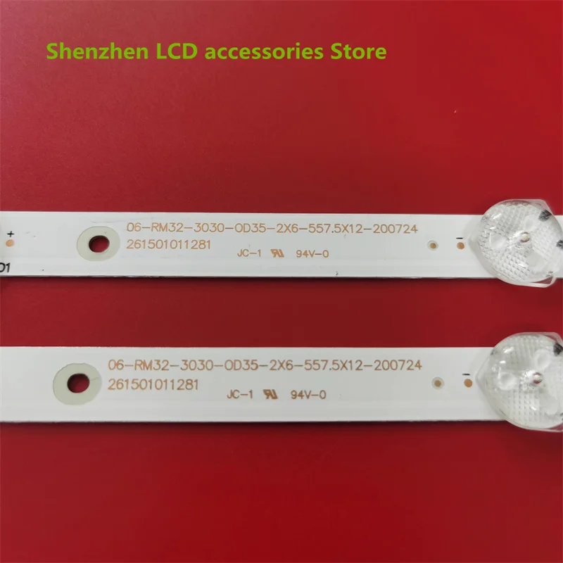 แถบไฟแบ็คไลท์ LED สำหรับแถบ06-RM32-3030-0D35-2X6-557.5X12-201215 32X3 100% ใหม่