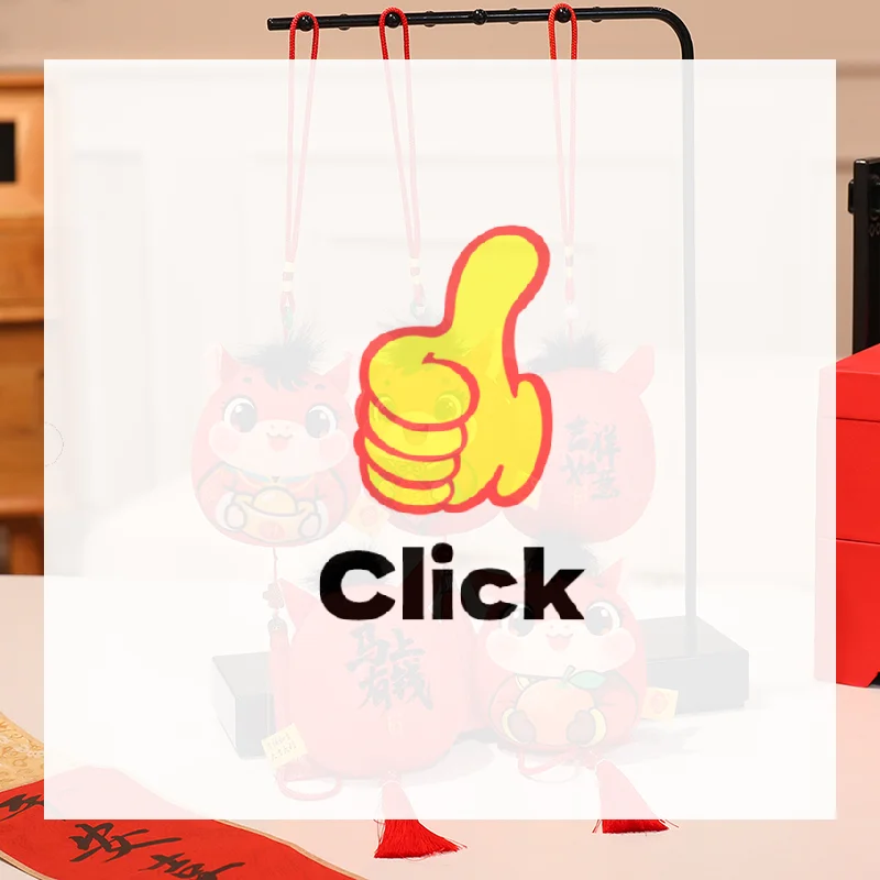 

Плюшевый брелок с изображением лошади, плюшевый кулон с кисточкой, мягкая фигурка счастливого пони, украшение для дома на китайский Новый год