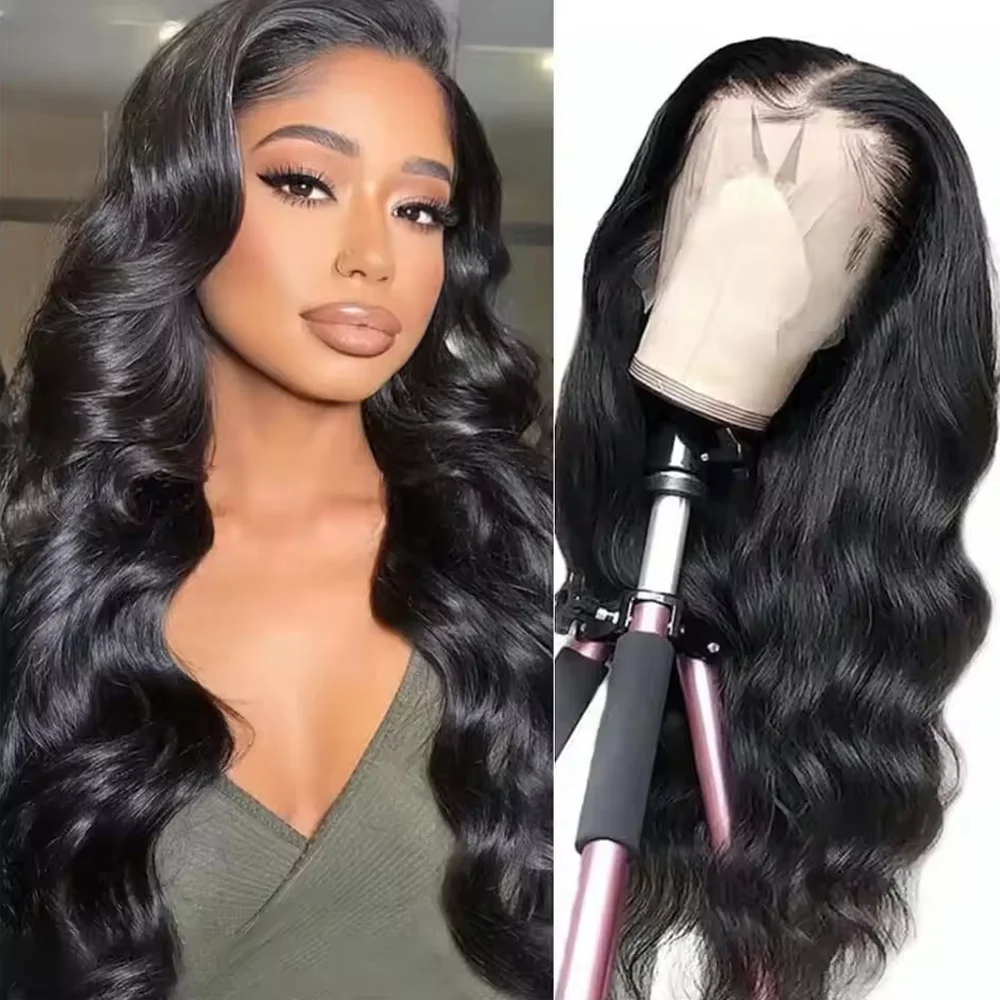 

36 Inch 250 Density Natural Color 13x4 Hd Lace Front Wigs Human Hair Body Wave 13x6 Hd Lace Front Wigs Human Hair Pre Plucked