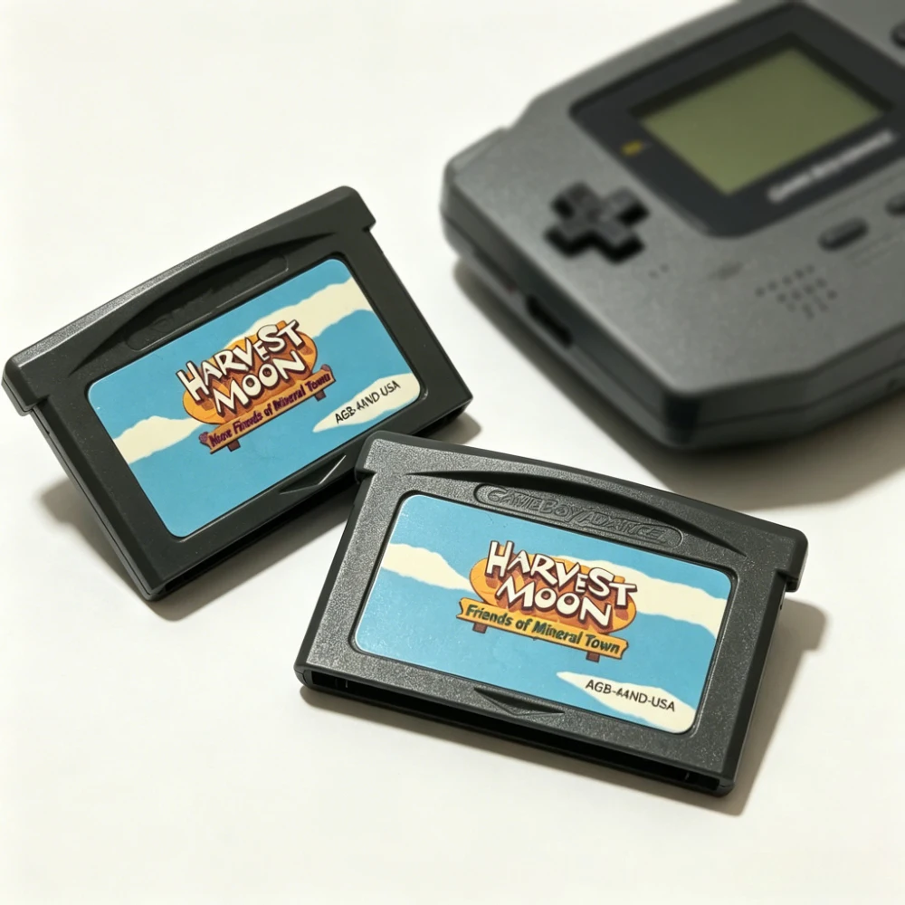 Harvest Moon GBA Game Cartridge 32Bit Video Game Console Card Friends of Mineral Town More Friends of Mineral Town for GBA/SP/DS