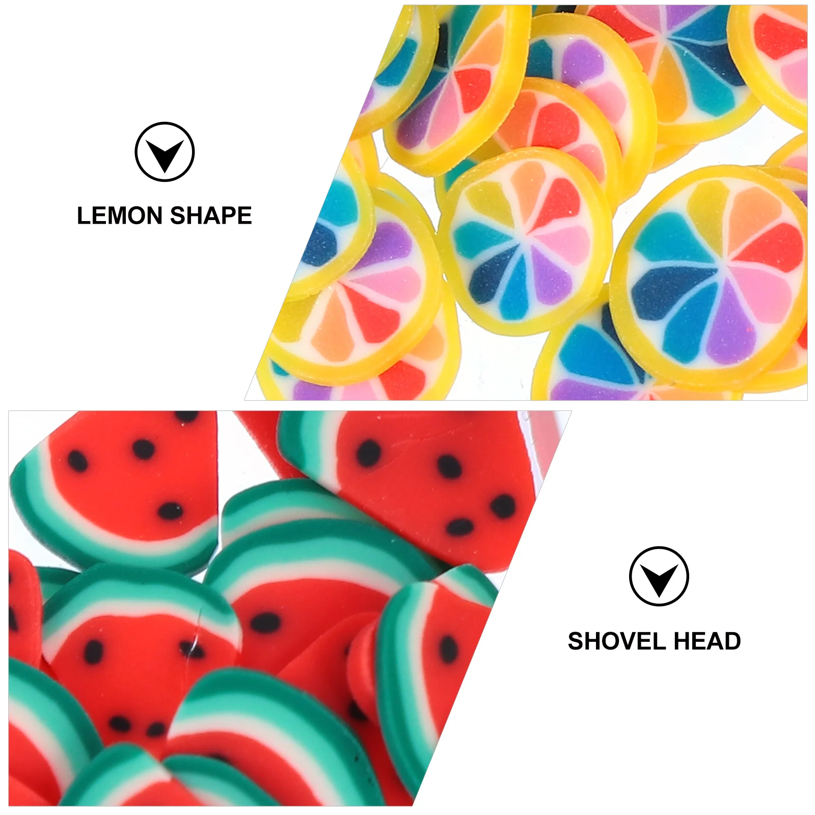 

Nail Art Slices Cute Shapes Decals DIY Decor for Nail Art Face Makeup Earring Craft Multipurpose Safe Skin Friendly