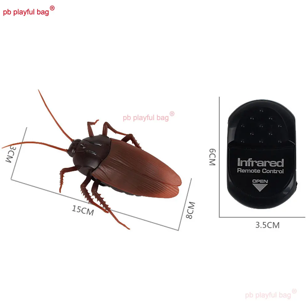 Cafard télécommandé électrique pour enfants, animal de compagnie RC, simulation d'insecte, modèle de blague, méfait pour enfants, jouets cadeaux d'Halloween, VG189