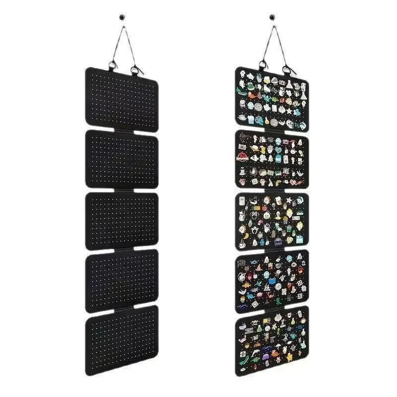 

Hanging Enamel Lapel Pin Display Panels Felt Badge Button Brooch Storage Holder Jewelry Necklace Display Stand Earring Organizer