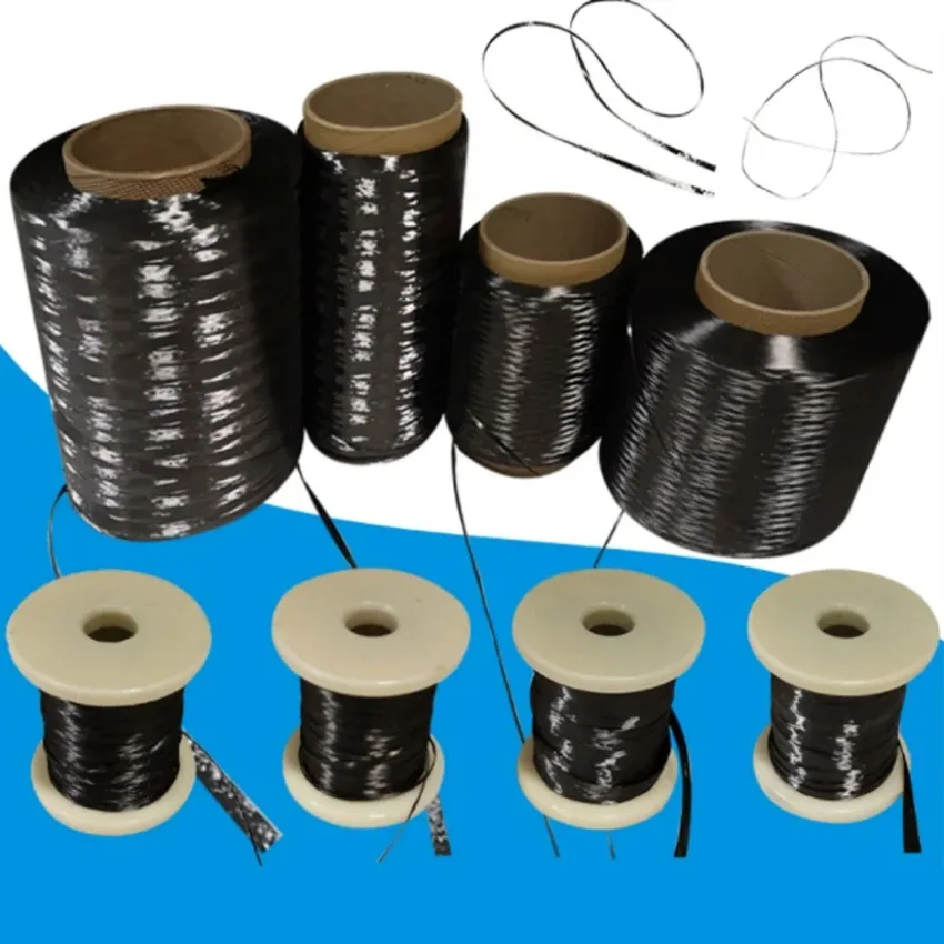 

3K/6K/12K/24K Carbon Fiber Wire High Temperature Resistance Conductive And Tensile Resistance Conductive Heating Wire