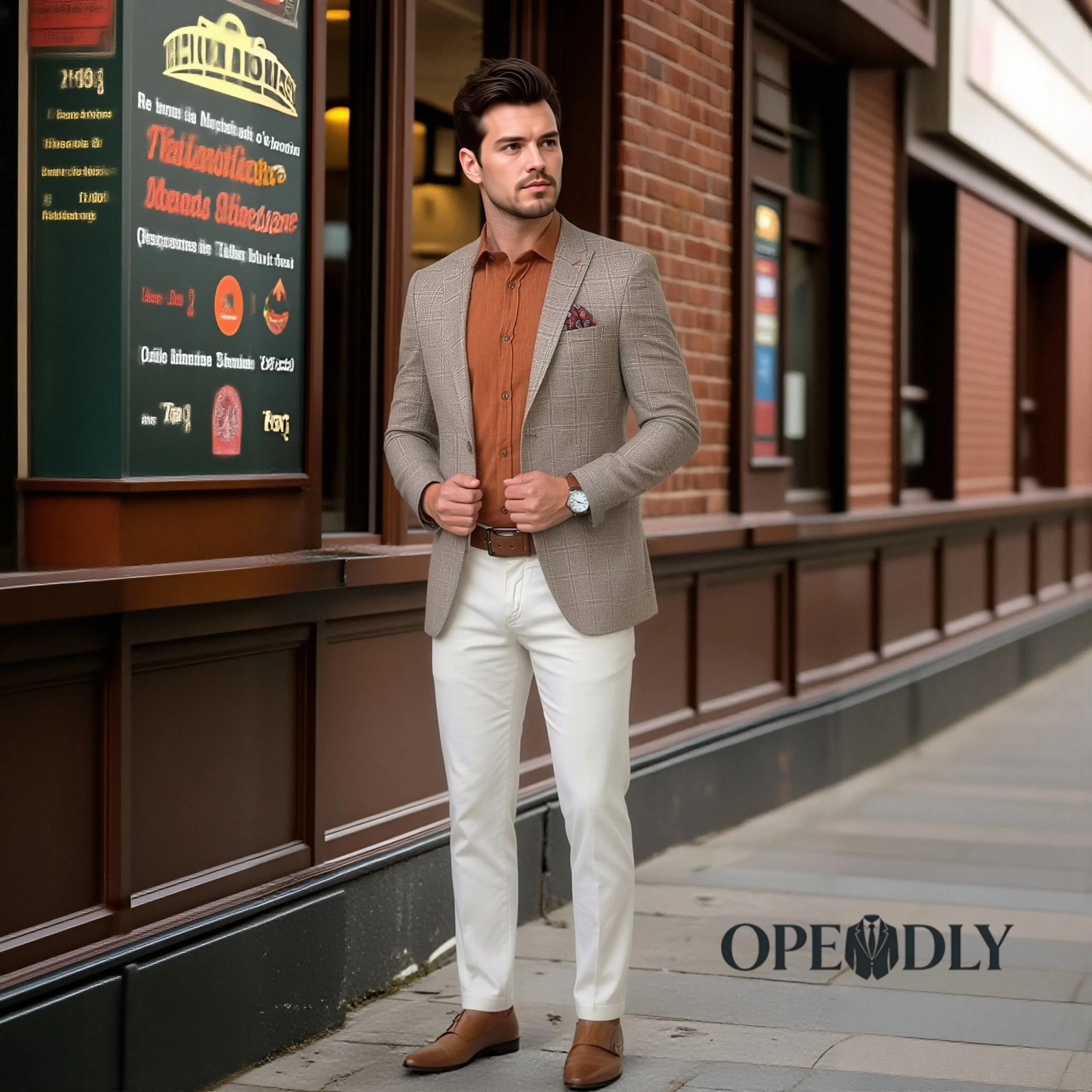 

Custom Made Mens Three Piece Suit Slim Fit Tuxedo Set Wedding Business Blazer Vest Pants for Groomsmen and Formal Events
