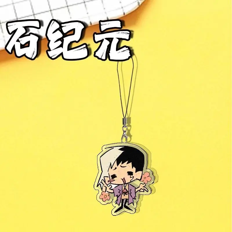 Anime Dr.STONE Ishigami Senkuu Gen Asagiri Acrylic Phone Lanyards Phone Charm Decoration Backpack Accessories - view 6