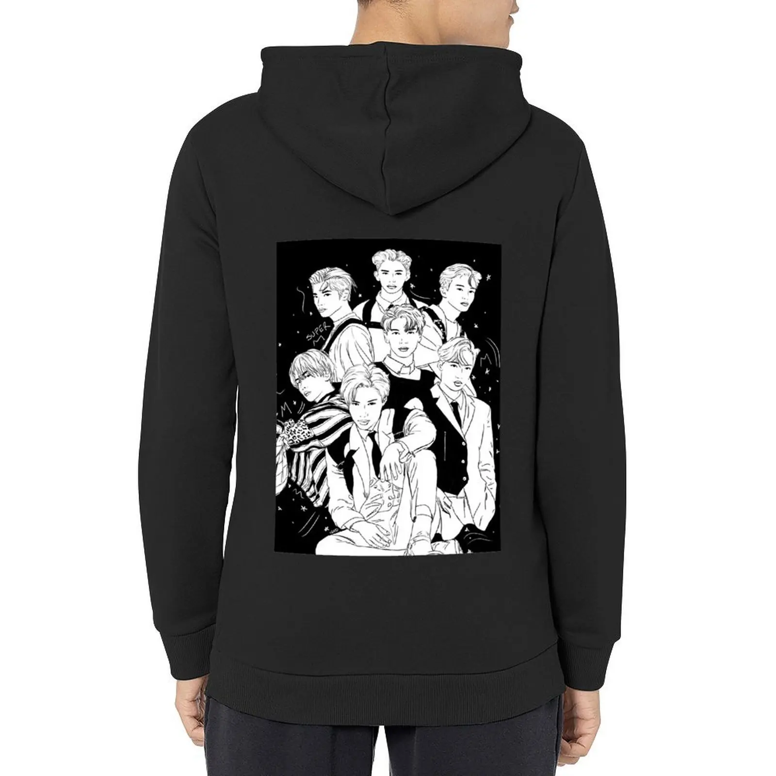 

SuperM Group Sketch Hoodie men clothes men wear autumn jacket men men's clothing japanese hoodie