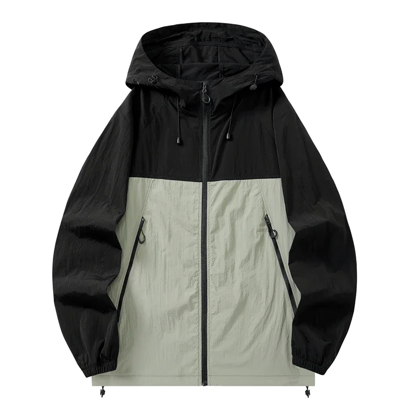 2025 New Fan Ice Sunscreen Clothes Men's Summer Cooling Air Conditioning Coat High Temperature Fishing Refrigeration Work Jacket