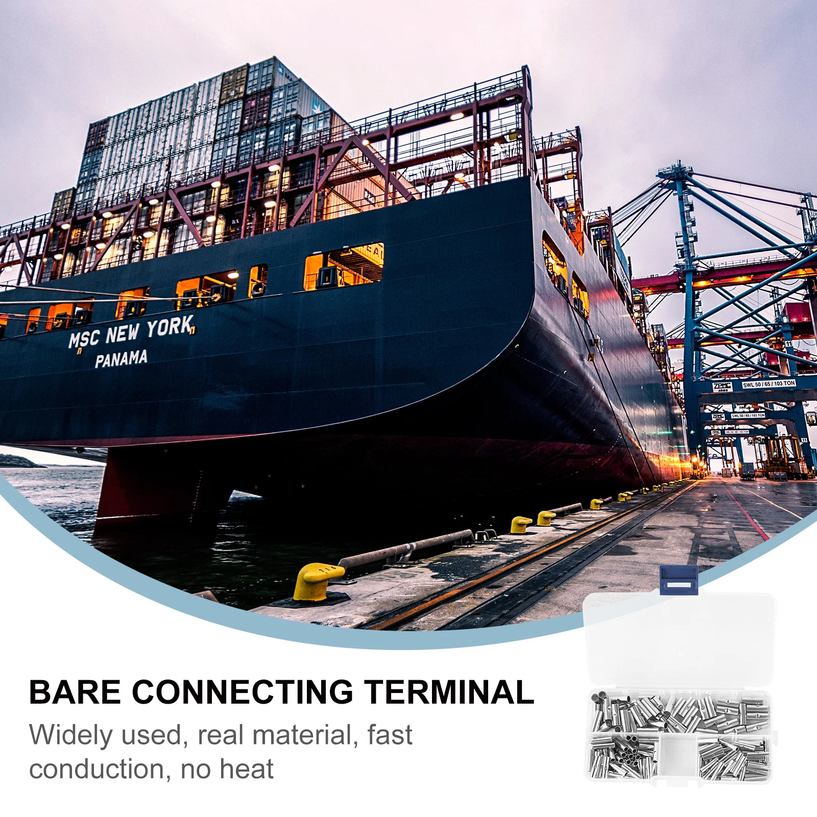 

150Pcs Copper Bare Tinned Crimp Terminals Set Industrial Electrical Appliances Various Sizes No Damage Connection