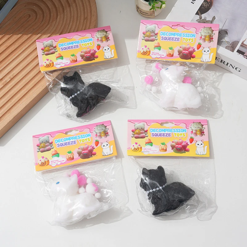 Cartoon Prachtige Leuke Kat Zachte Pinch Knijpspeelgoed Grappige Cartoon Mooie Diervormige Kinderen Rebound Stress Verlichten Speelgoed Geschenken