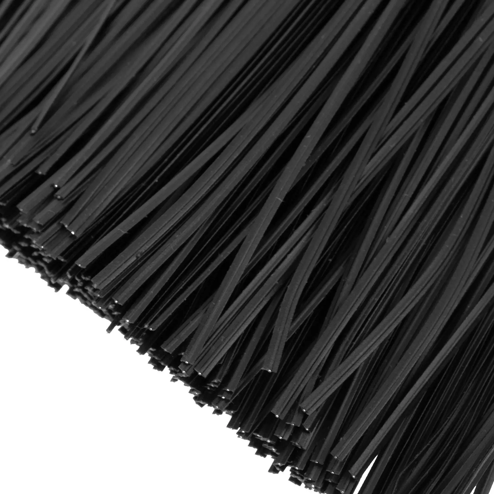 1000Pcs 0.45mm Black Plastic Coated Galvanized Wire Ties Heavy Duty Flexible Cable Wraps for Data Cables Wires Gardening Party