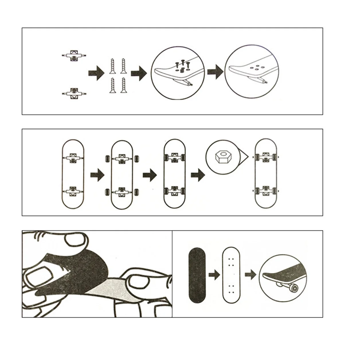 A03R Mini Finger Skateboard Fingerboard Colourful Skatepark Maple Double Rocker Sport Bearings and Palm Slide Board