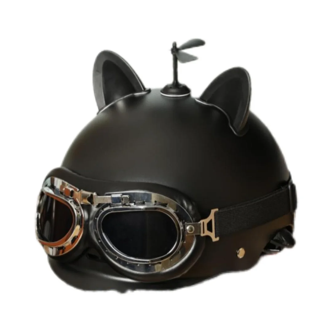 Novo rosto aberto 3/4 capacete da motocicleta retro capacetes de moto vintage chopper capacete de moto scooter com para homens