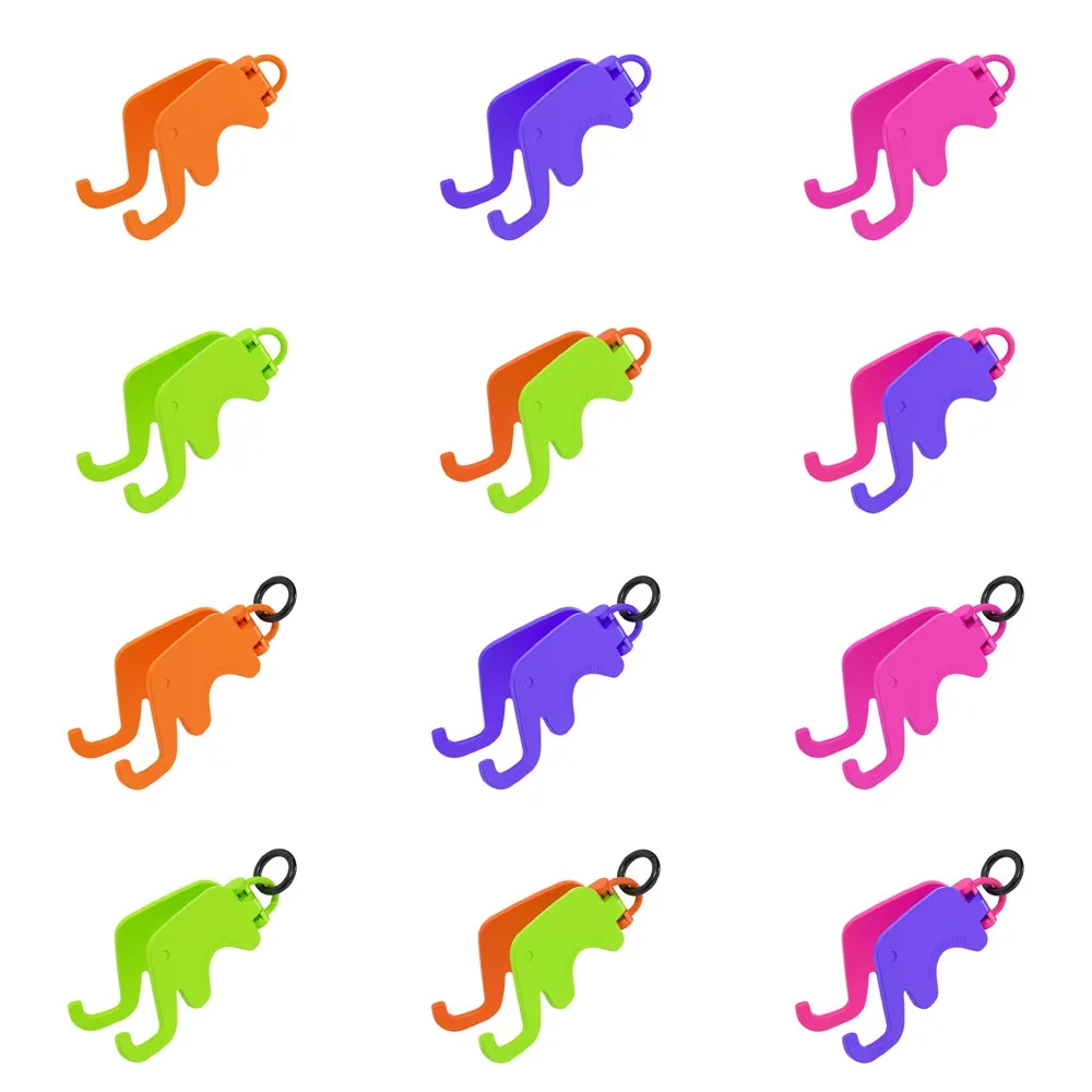 Soporte para teléfono móvil con forma de elefante con llavero, soporte plegable para teléfono móvil, Mini soporte para teléfono móvil de dibujos animados para mujer y niña