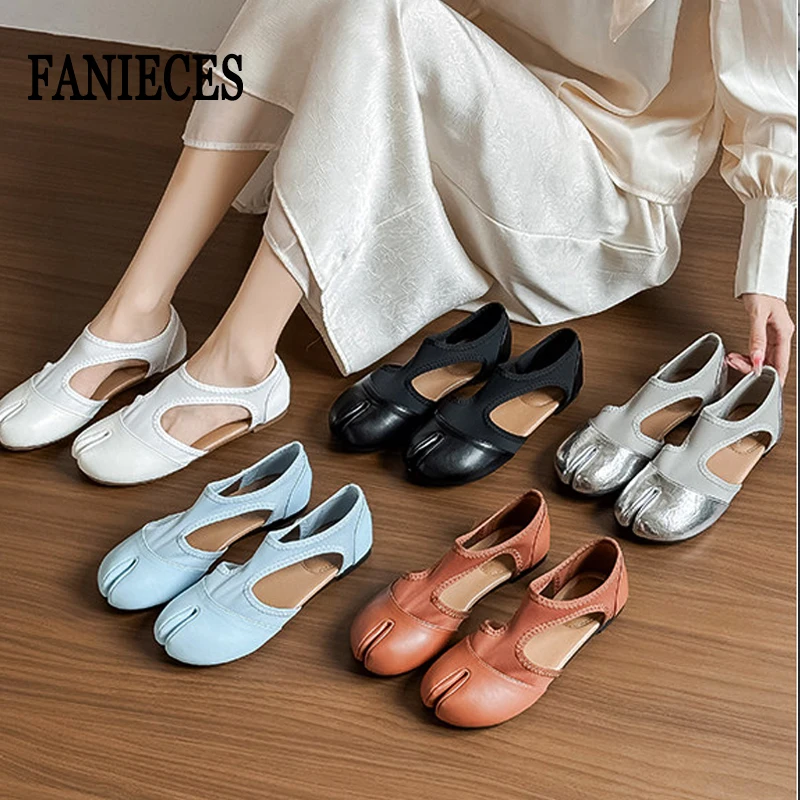 Tabi Ballet Flat Women Sandals Stretch Fabric Casual Loafers Brand Designer Elegant Mary Jane Split Toe Sneaker Shoes балетки