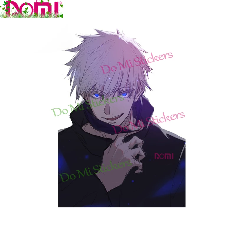 Jujutsu Kaisen مثير جوجو ساتورو أنيمي سيارة ملصق مائي ديكور لأجهزة الكمبيوتر المحمول خوذة جذع الثلاجة ملصق مائي عالي الجودة KK غطاء الفينيل